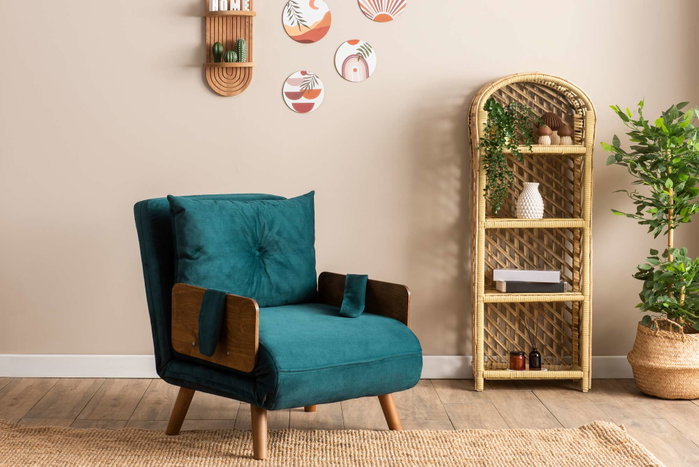 Atelier Del Sofa Cosmo Single - Verde Petróleo
